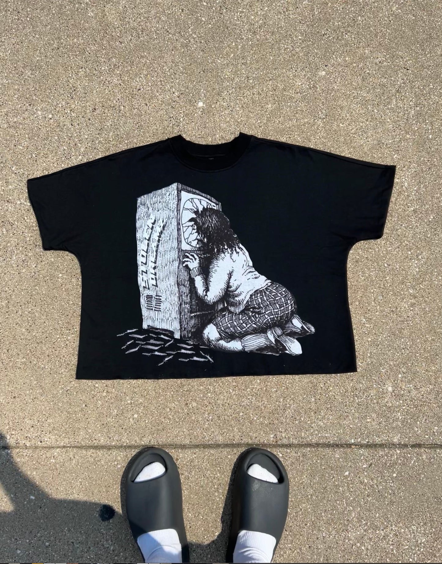 “Lost Time” Oversized Boxed T